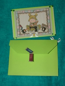 BUTTONS FRONT AND ENVELOPE
