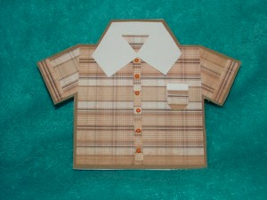 paper pieced shirt card