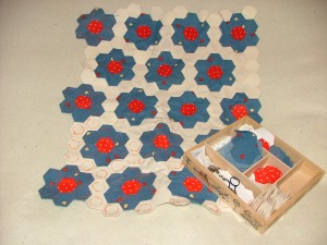 hexie quilt in progress