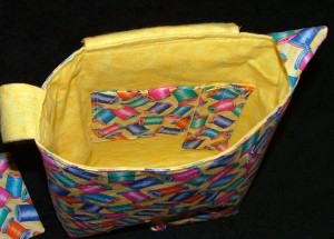 spool tote showing inside