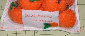 label for oranges