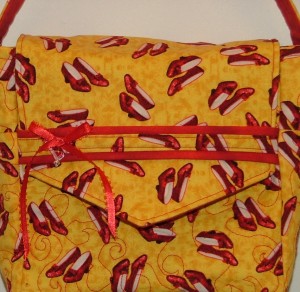 Close up of front to show bow and bead
