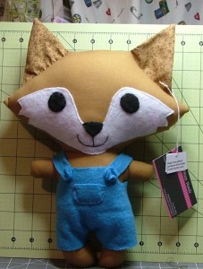 fox with blue clothes