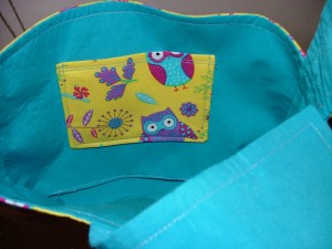 owl purse inside