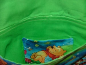 pooh bag inside