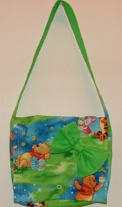 pooh bag with bow front