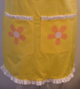 yellow apron pockets
