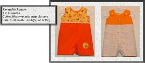 orange romper for sale