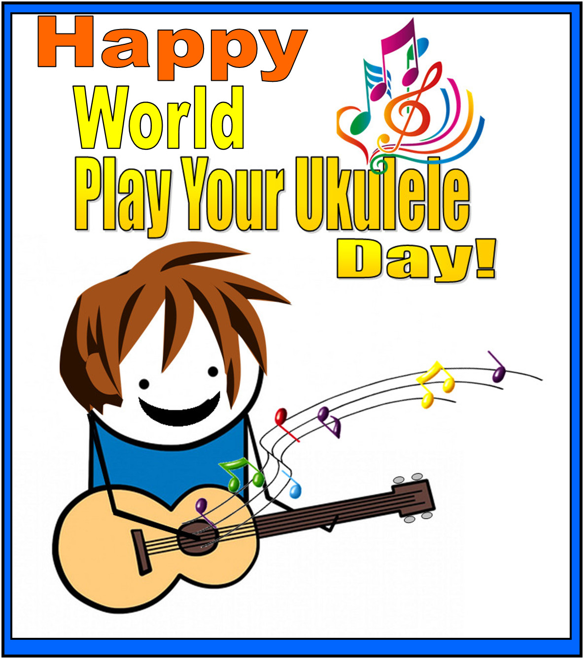HAPPY WORLD UKULELE DAY Bizzy Handz Rhonda Embs